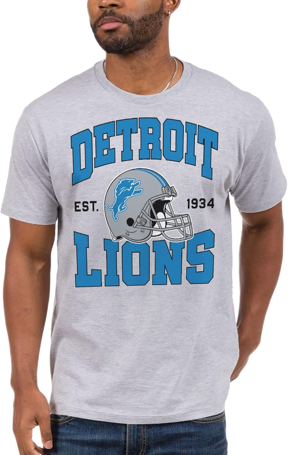 Detroit Lions Short Sleeve Football Fan Shirt for All Fans