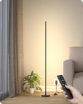 Corner Floor Lamp Minimalist LED Floor Lamp with Remote - Dimmable