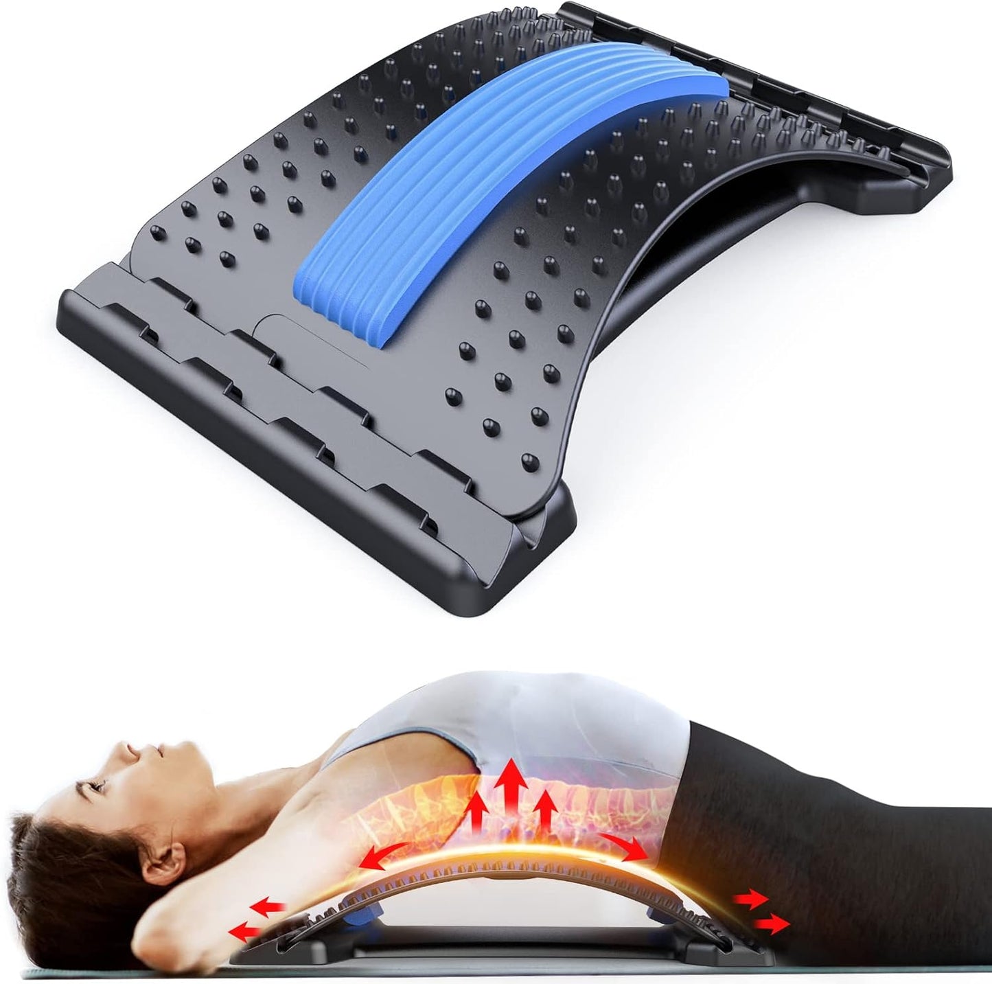 Back Stretcher for Lower Back Pain Relief and Posture Support
