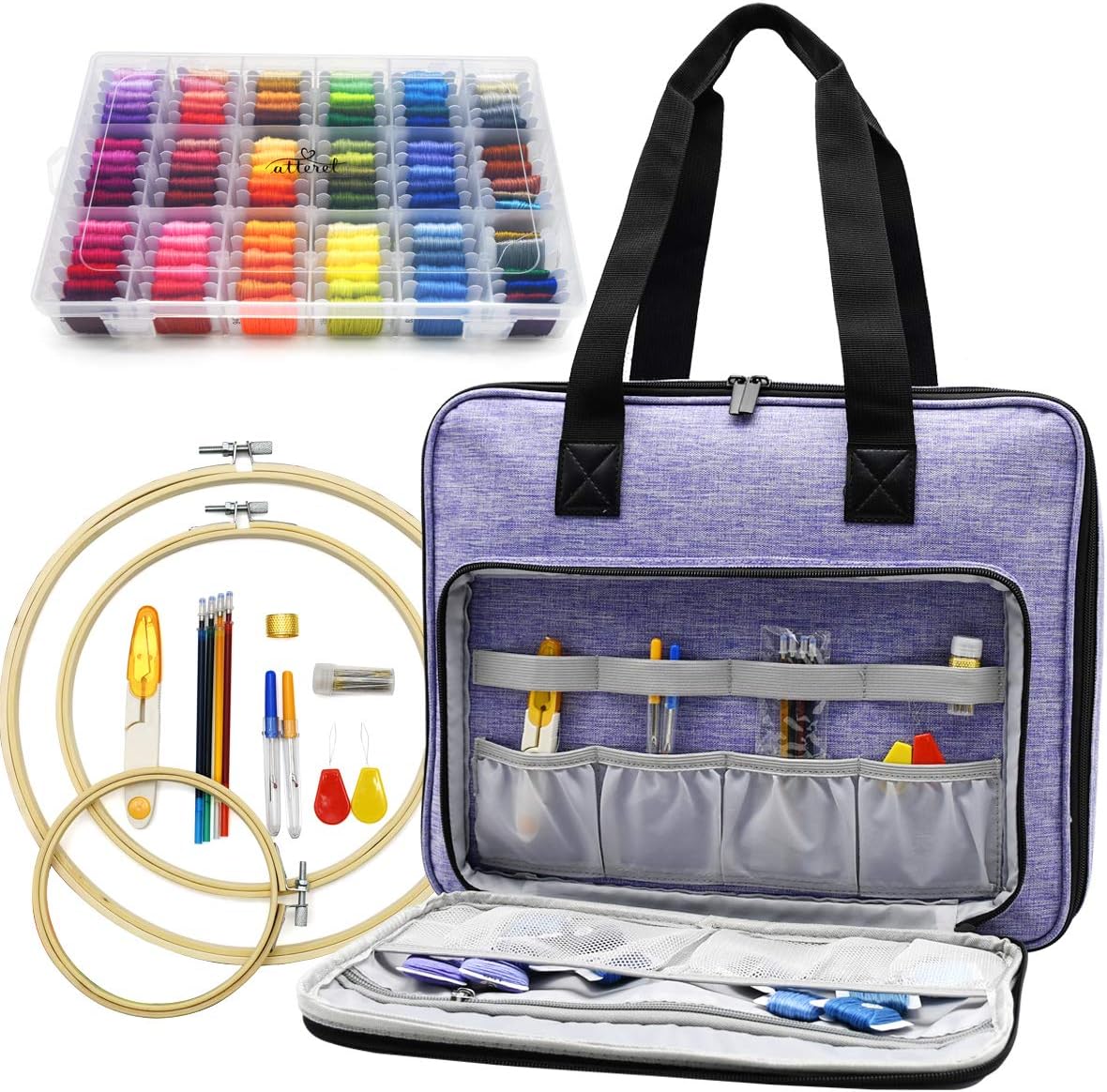 ATTERET Full Range Embroidery and Cross Stitch Starter Kit