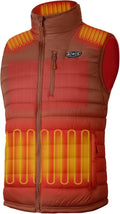 Mens Heated Vest With Battery Pack Included - Quilted Nylon Puffer