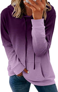 Women's Tie Dye Pullover Hoodie - Lightweight Floral Fall Top