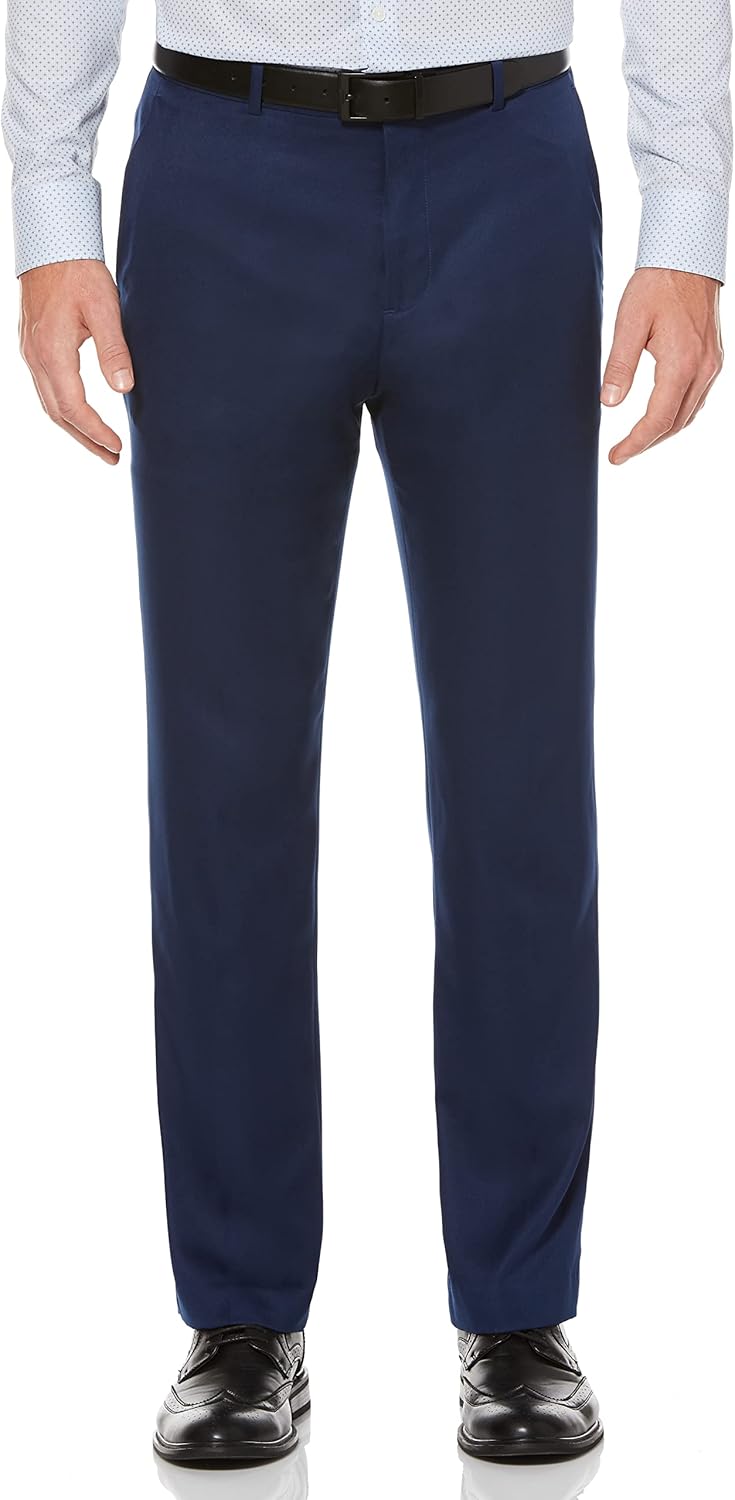 Perry Ellis Men's Non-Iron Stretch Dress Pants for Comfort