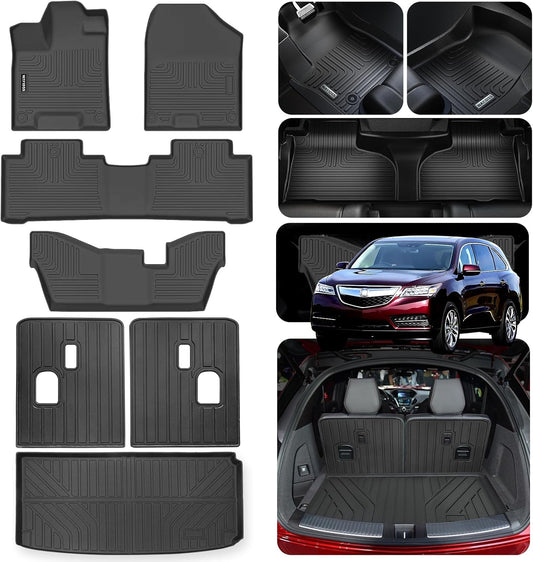 Custom Fit Floor Mats for Acura MDX 2014-2020 with Trunk Mat