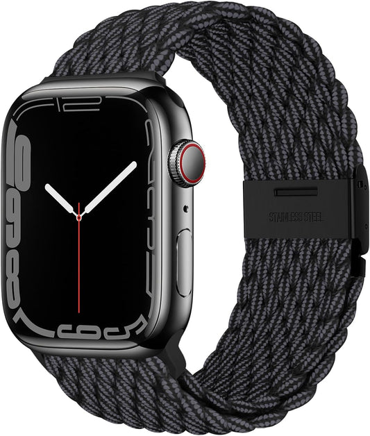 Stretchy Nylon Braided Solo Loop Band for Apple Watch