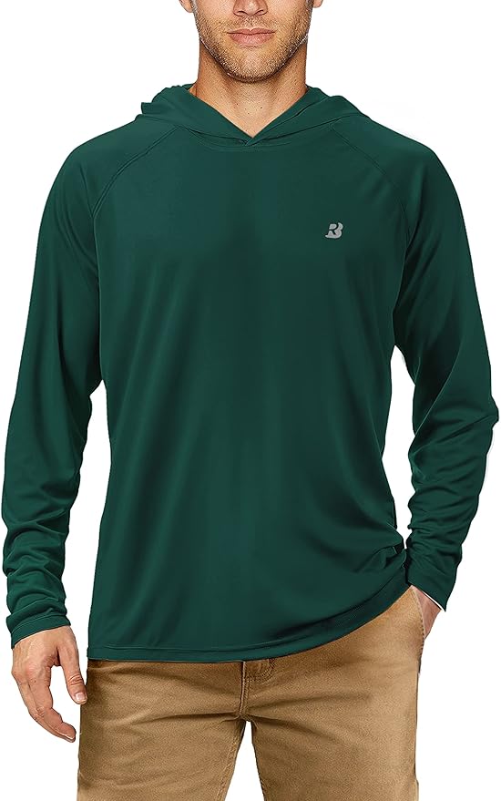 Roadbox UPF 50+ Fishing Shirts for Men Long Sleeve UV Protection