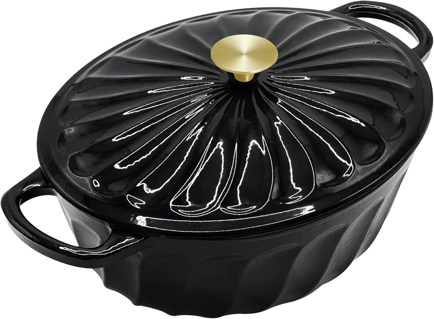 Enameled Oval Dutch Oven Pot with Lid for Versatile Cooking