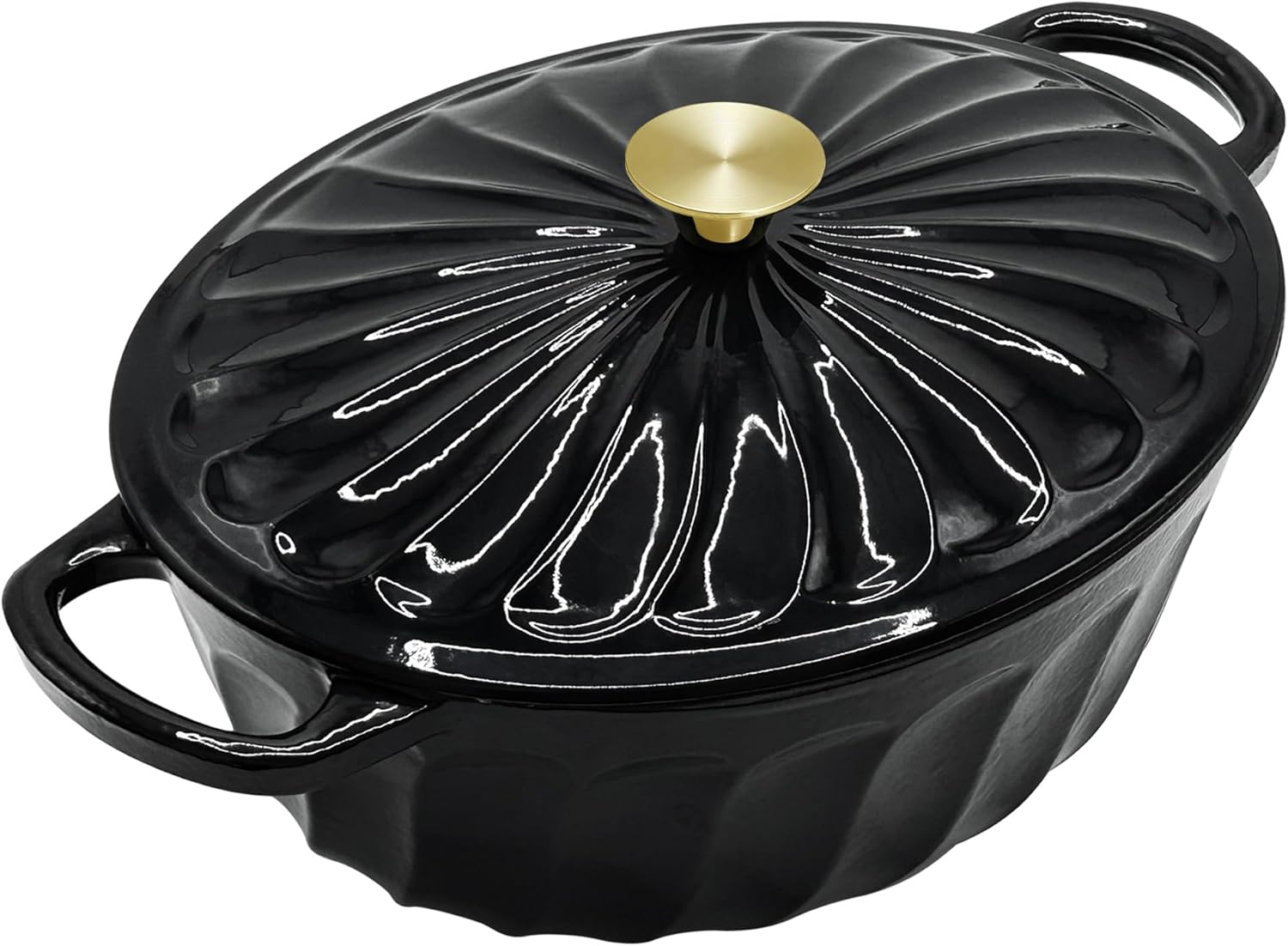 Enameled Oval Dutch Oven Pot with Lid for Versatile Cooking