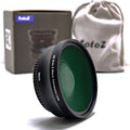 FotoZ 49MM 0.75x HD Wide Angle Conversion Lens - Converts to 10X Macro