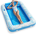Inflatable Tanning Pool Lounger Float - 4 in 1 Sun Tan Tub for Adults