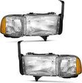 Headlights Assembly for 1994-2001 Dodge Ram Pickup - Direct Fit