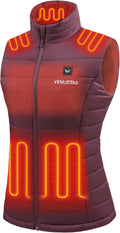 Heated Vest for Women with Battery Pack - Quilted Lightweight Warmth