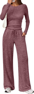 LILLUSORY Womens 2 Piece Matching Lounge Set - Soft Travel Knit