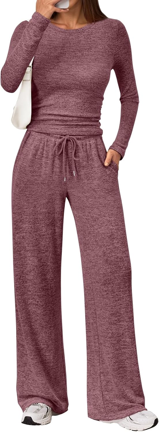 LILLUSORY Womens 2 Piece Matching Lounge Sets for Travel Style