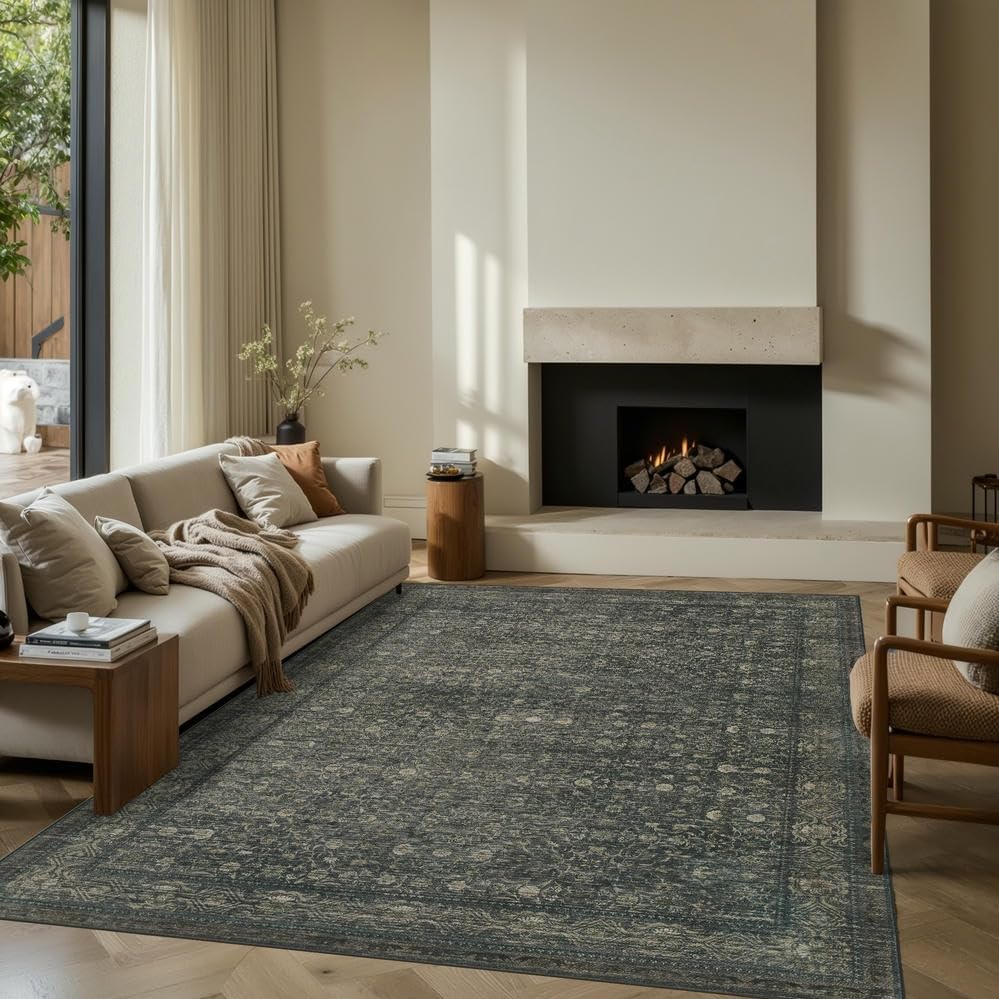 Vintage Area Rugs 5x7 for Living Room and Office Spaces