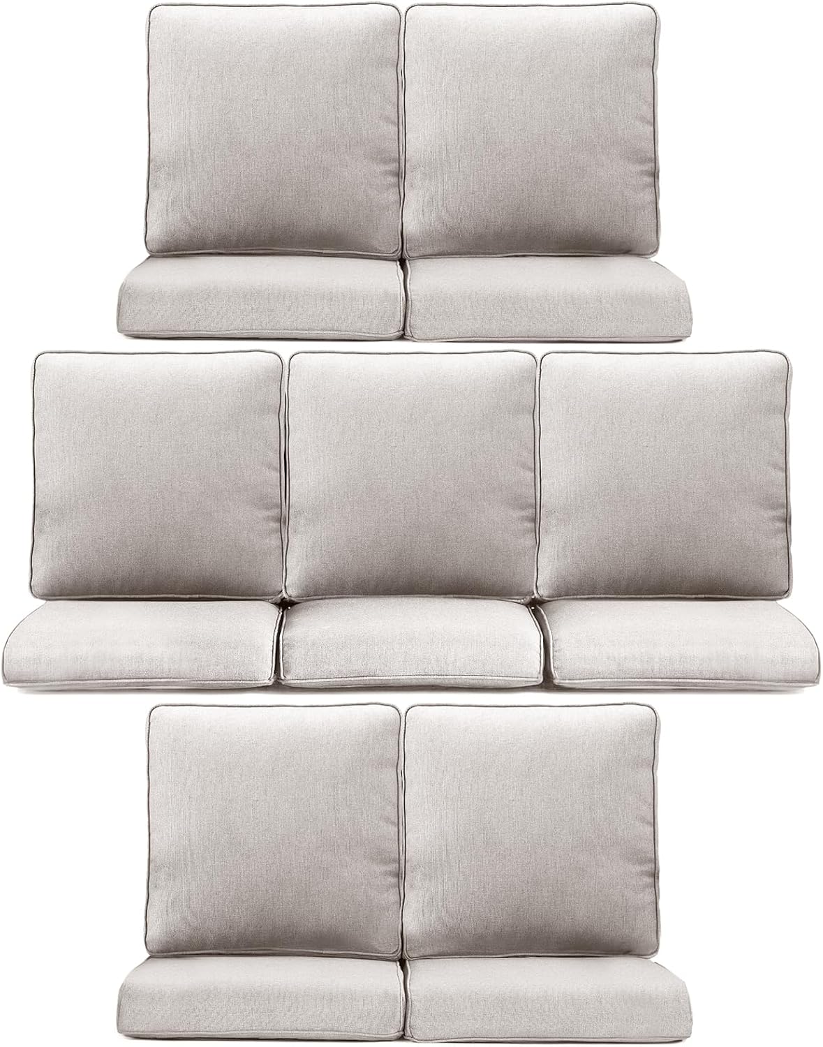 7-Piece Outdoor Patio Cushion Set for Comfort and Style