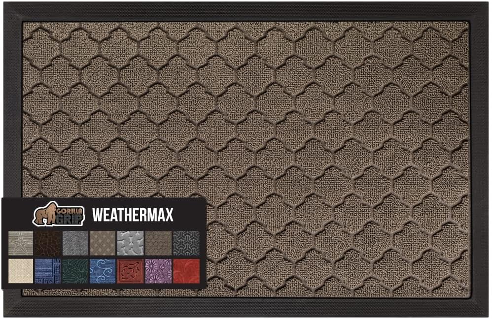 GORILLA GRIP Waterproof All-Season WeatherMax Doormat for Home