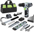WORKPRO 12V Cordless Drill Driver and Home Tool Kit - Compact Power