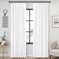 ANRODUO Back Tab Blackout Curtains 42 x 90 in - Room Darkening Panels
