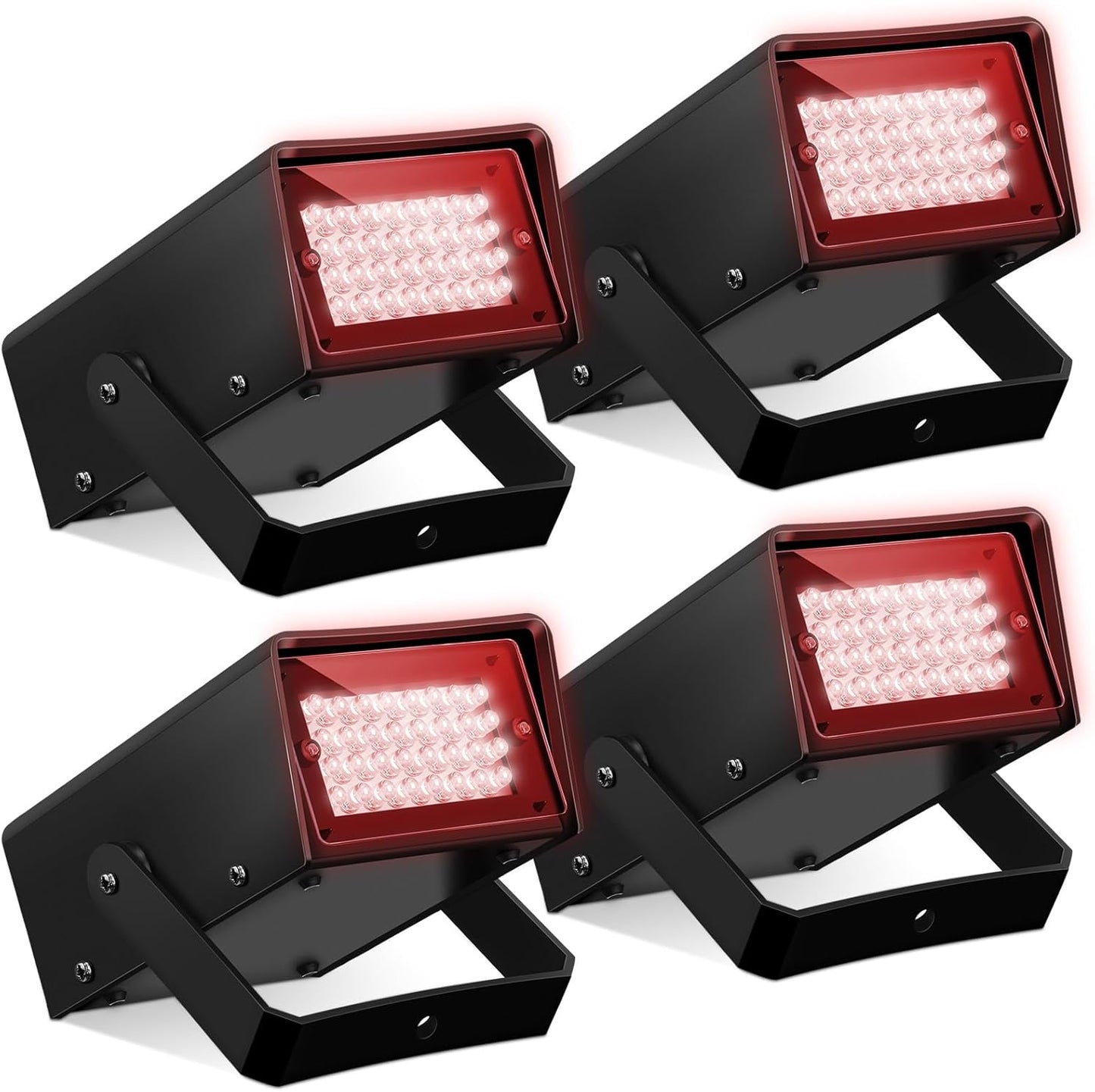 Strobe Party Lights - 4 Packs Adjustable Flash Speed Control