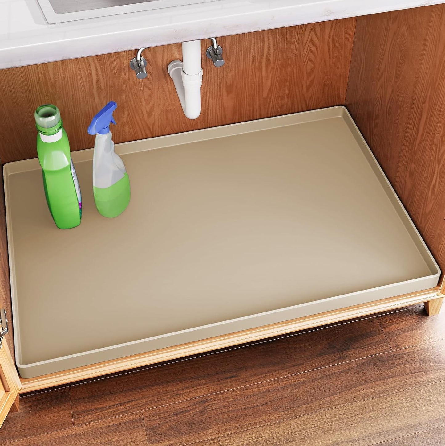 FLATO Waterproof Under Sink Mat for Kitchen and Bathroom Use