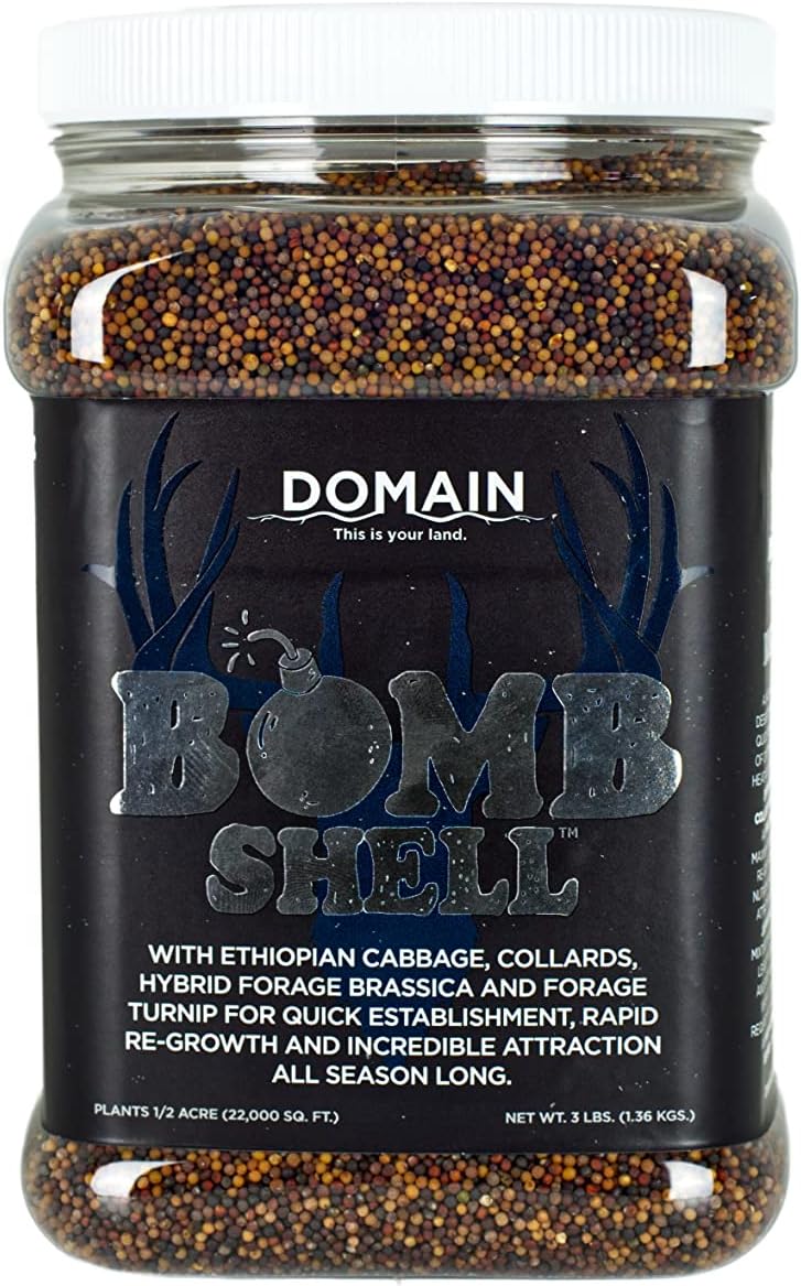 Domain Outdoor Bombshell Food Plot Seed for Deer - 1/2 Acre