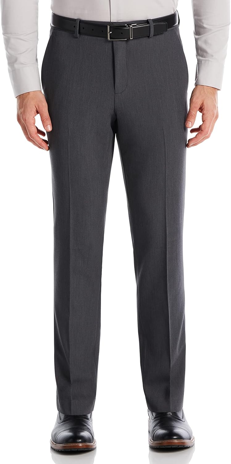Perry Ellis Men's Modern Fit Solid Stretch Resolution Dress Pant
