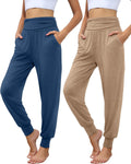 2 Pack Women's Yoga Joggers for Comfy Casual Wear and Relaxation