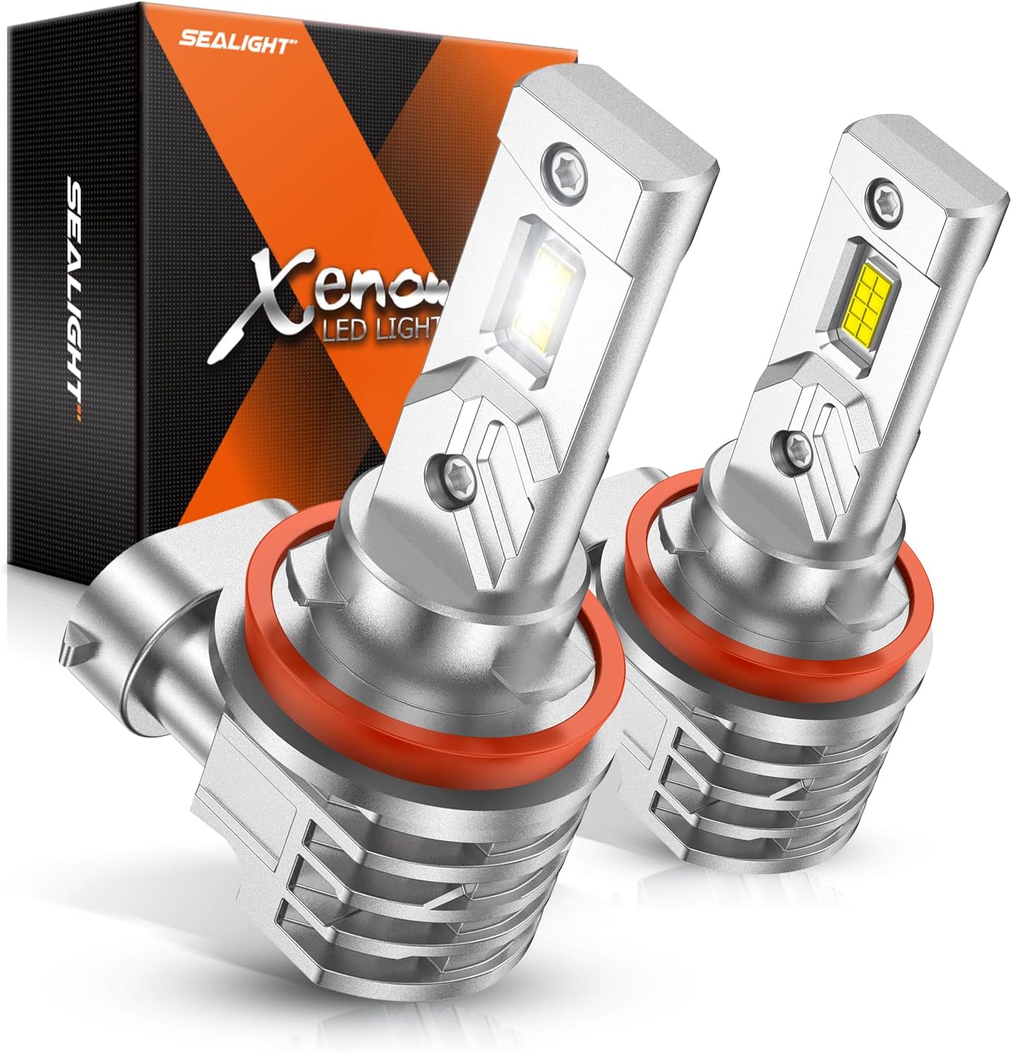 SEALIGHT H11 H16 H8 Fog Light Bulb - 6000K White 16000LM Brightness