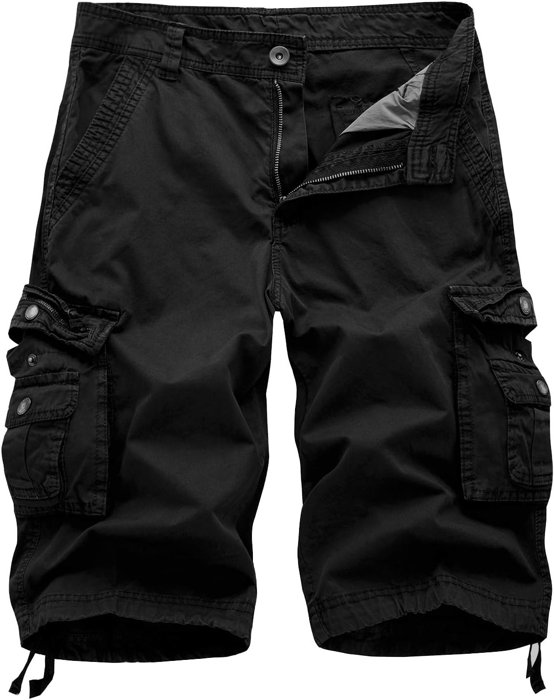 IDEALSANXUN Men's Casual Loose Fit Multi-Pockets Cargo Shorts