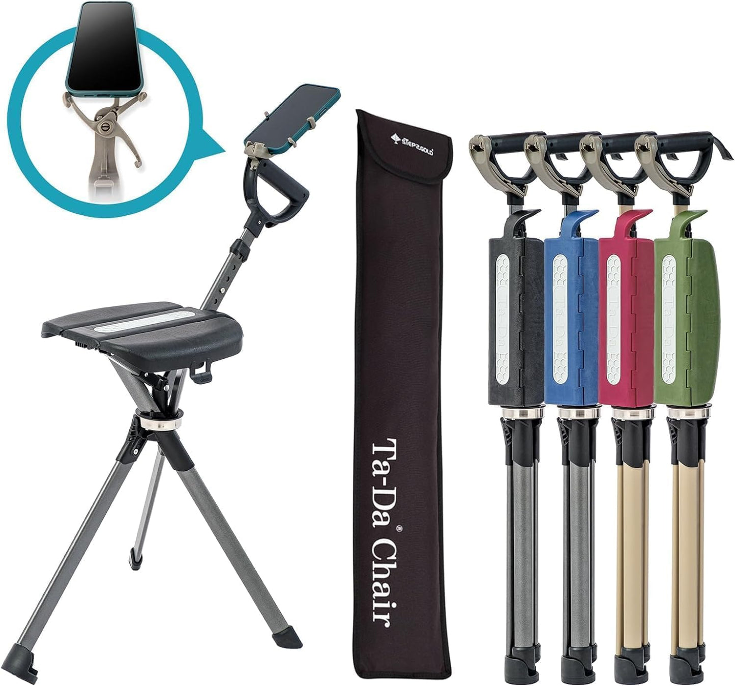 STEP2GOLD Ta-Da Chair Series 2 PRO: Portable Trekking Chair