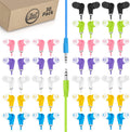 Earbuds Bulk Bits 30 Pack - Multicolored 3.5mm In-Ear Earbuds