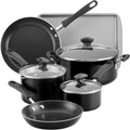Farberware Cookstart 15-Piece Nonstick Cookware Set - Black
