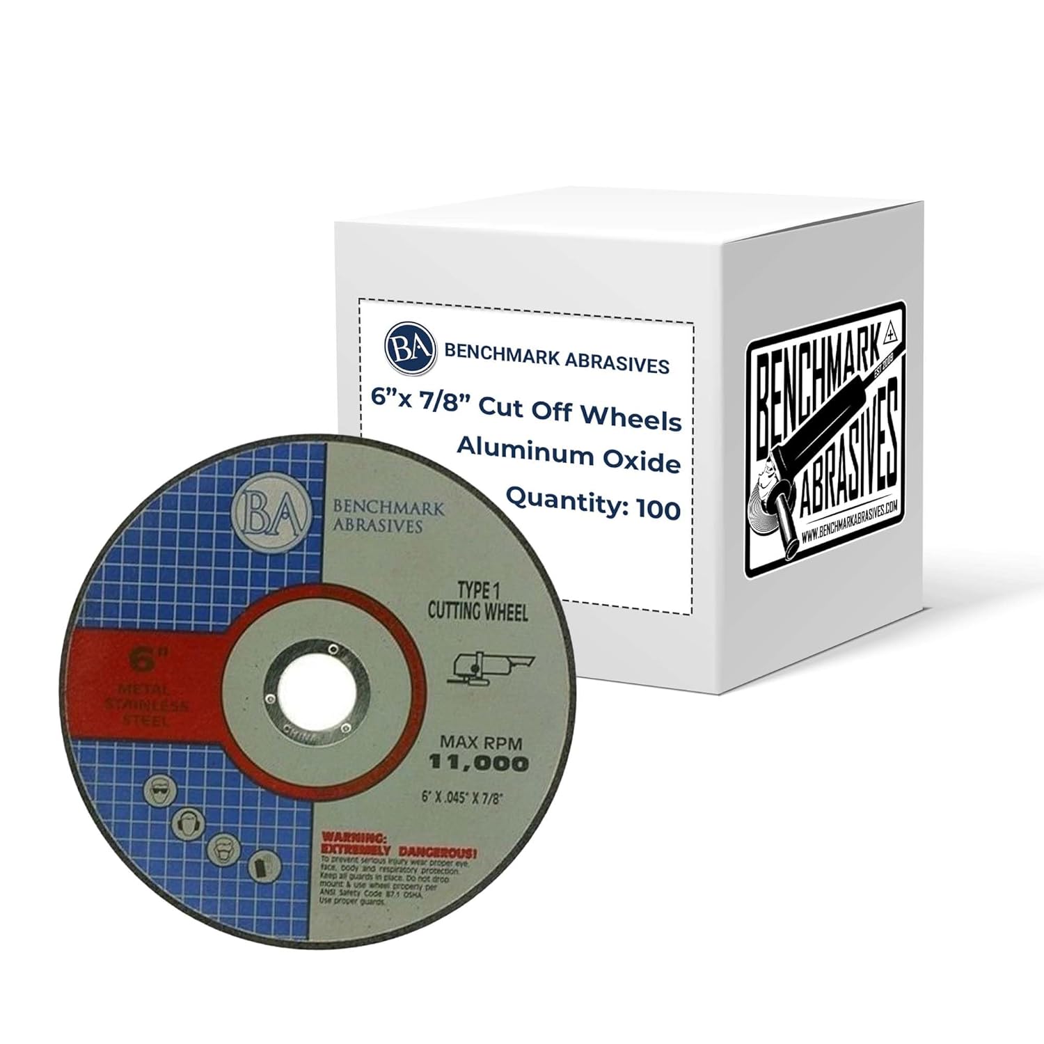 Sharp & Durable 6 Cut Off Wheels - Metal & Steel - 100 Pack