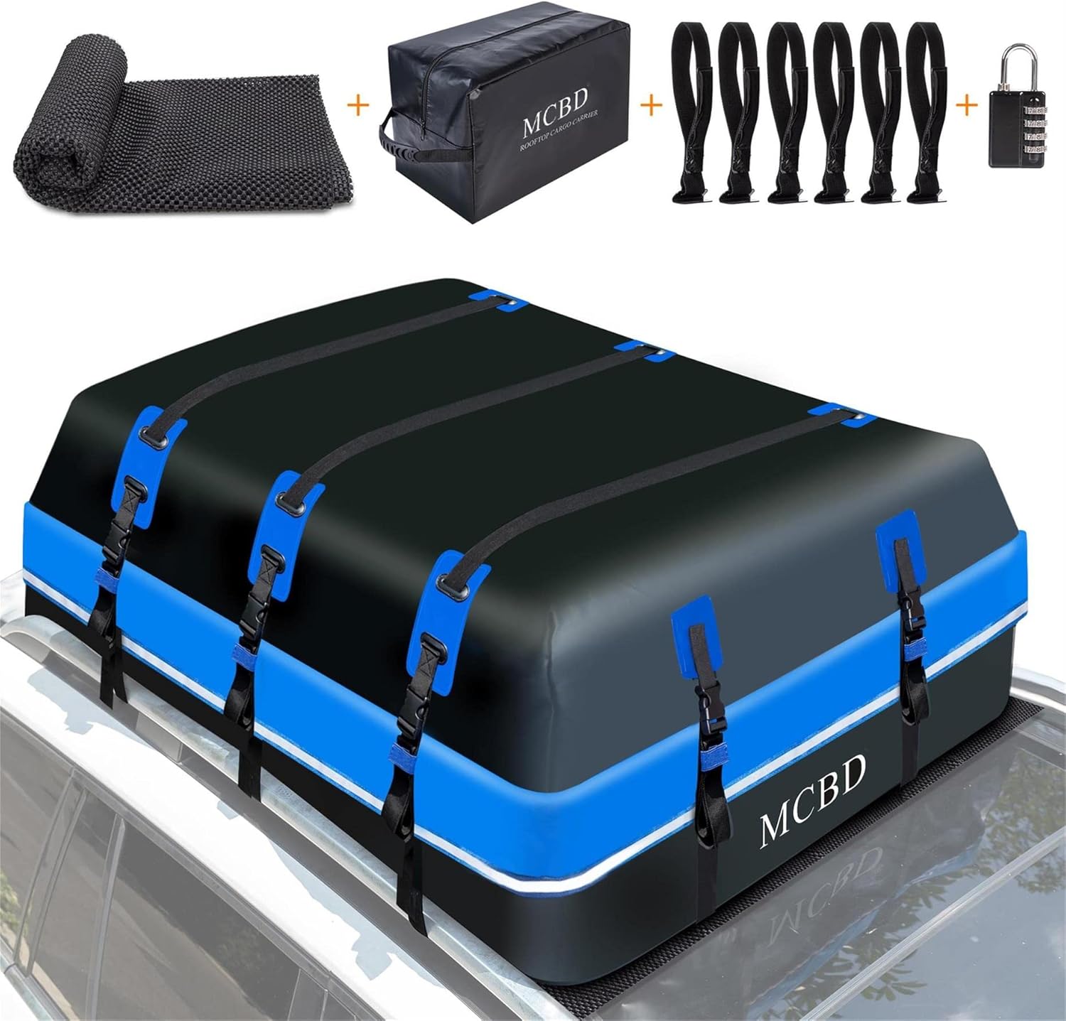 Rooftop Cargo Carrier 21 Cubic Feet Waterproof Soft-Shell Bag