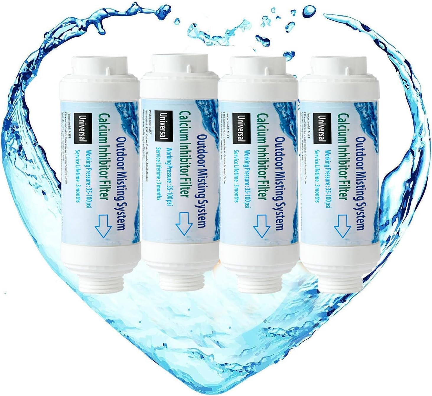 Calcium Inhibitor Filter for Misting System - Pack of 4