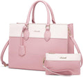 Laptop Tote Bag for Women - Stylish Work Briefcase with Clutch