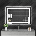 Koonmi 26x38 LED Bathroom Mirror with Lights - Backlit + Front Lit