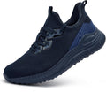 Mens Walking Sneakers Wide Width Slip-On Breathable Running Shoes