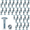 50 Pack 1 1/4in Carriage Bolt & Nut Kit for Roll Up Box Truck Doors
