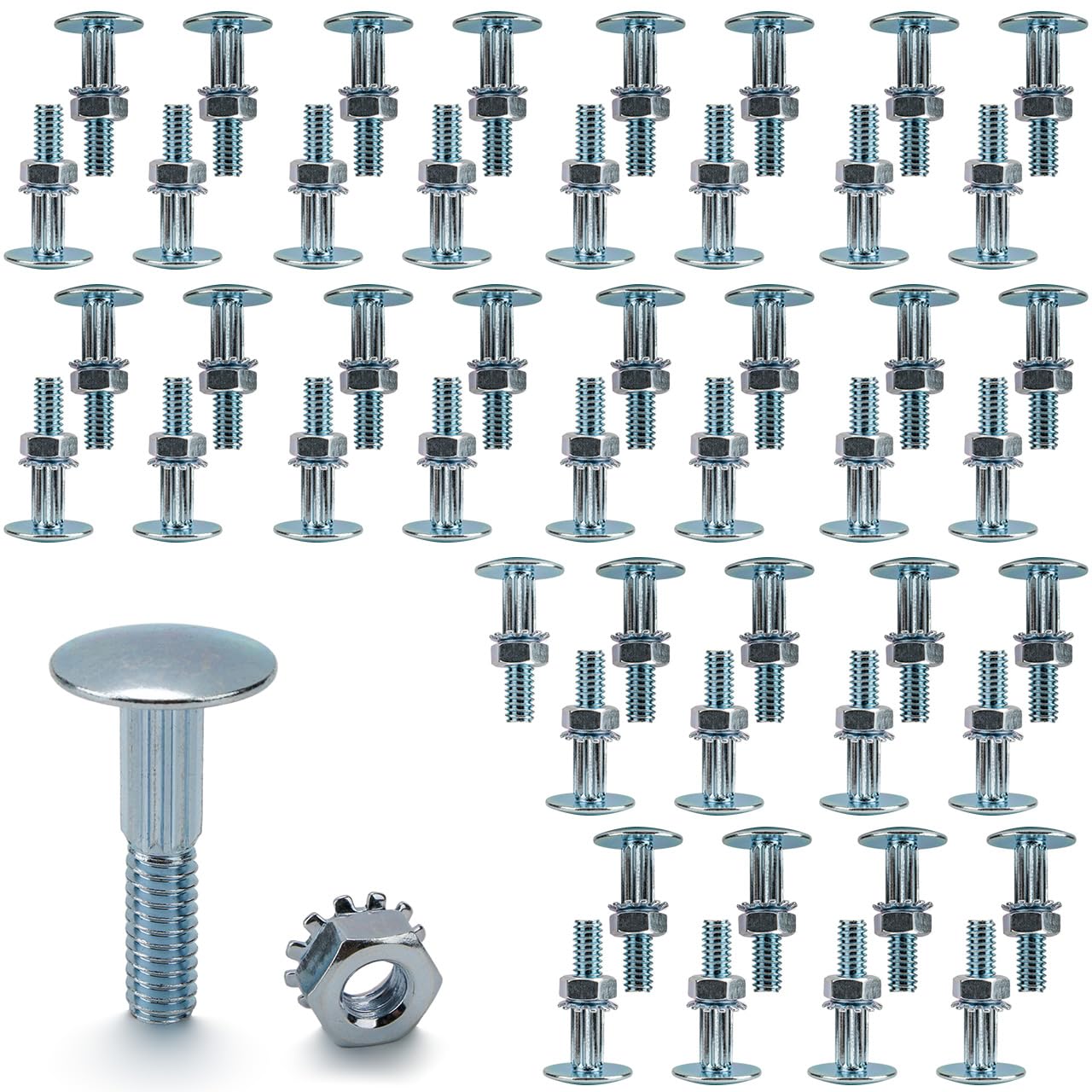 1 1/4in Carriage Bolt & Nut Kit for Box Truck Door Repair