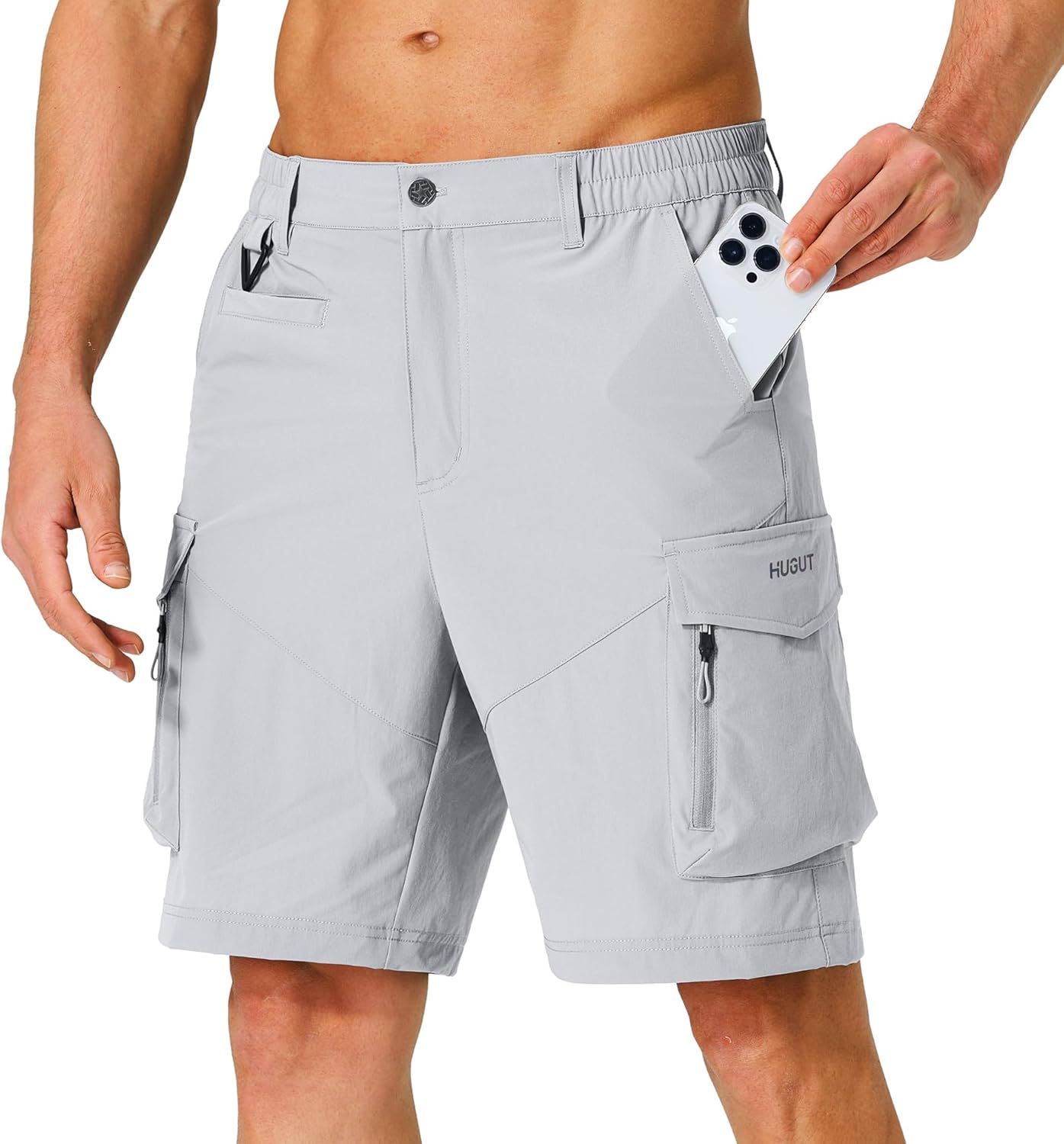 Men's Hiking Cargo Shorts Quick Dry Lightweight Travel Gear