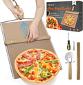 Sliding Pizza Peel 12 in Non Stick Slider with Wood Handle - Smooth