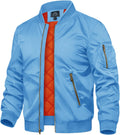 Men's Bomber Jacket Fall Winter Windbreaker - Lightweight Warm