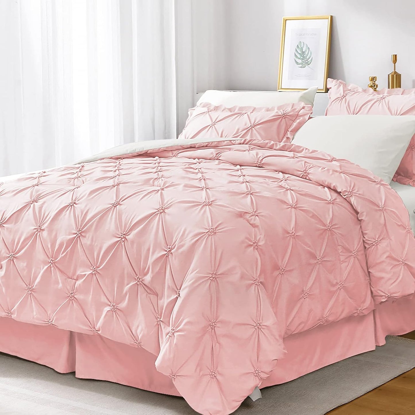 Elegant JOLLYVOGUE Cal King Comforter Set for Luxurious Sleep
