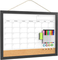 Dry Erase Calendar for Wall 18x24 in - Magnetic Monthly White Board