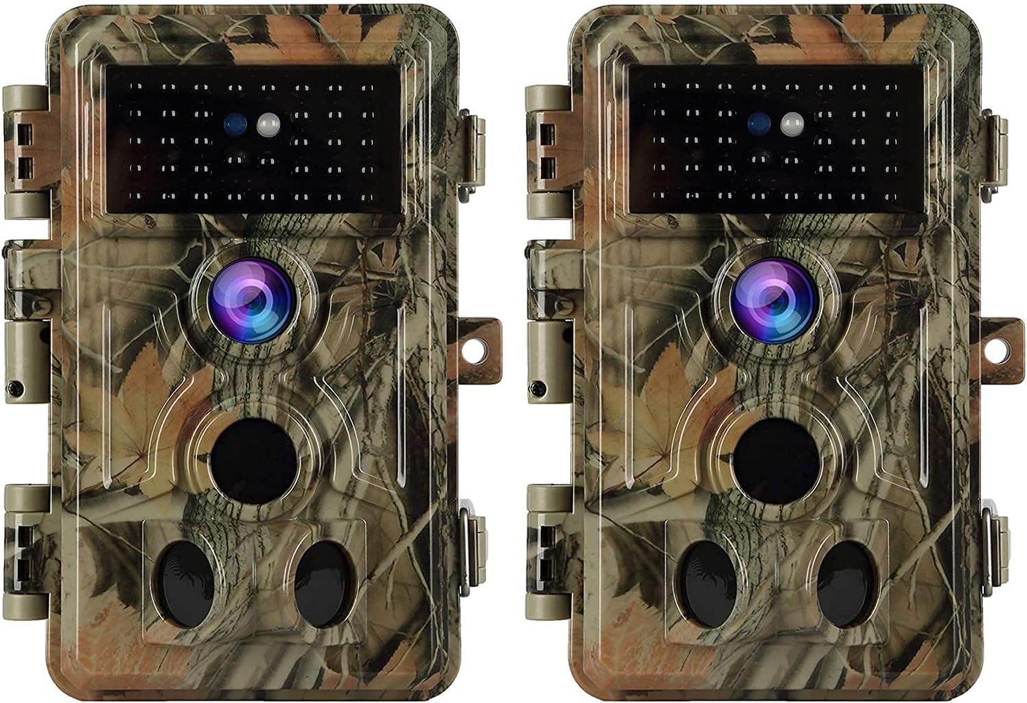 BLAZEVIDEO 2-Pack No Glow Trail Cameras - 48MP Night Vision