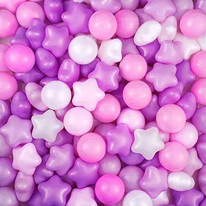 Liliful 500 Pcs Play Ball Set for Indoor Outdoor Fun Activities