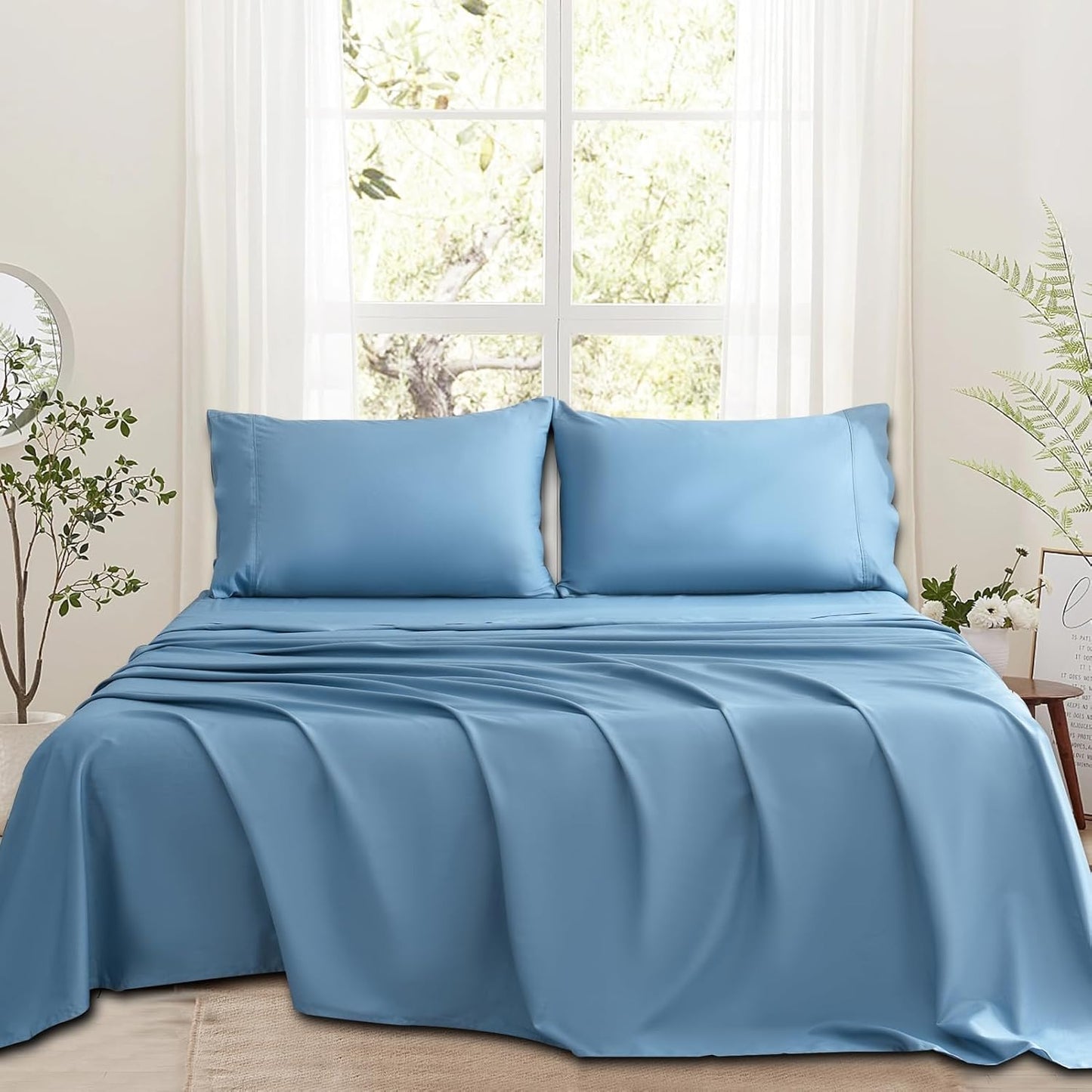 Luxurious 1000 Thread Count Egyptian Cotton Queen Sheets Set
