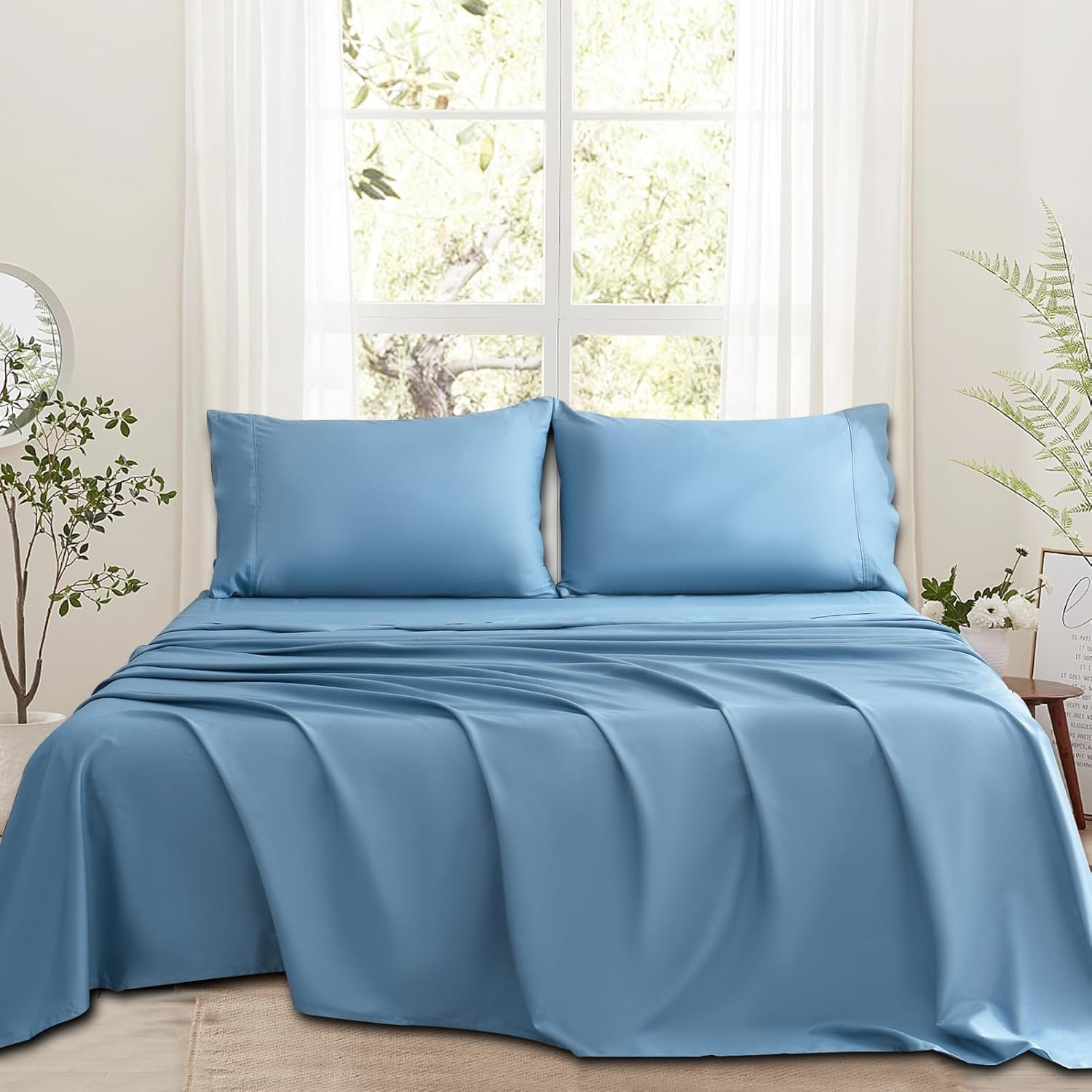 Luxurious 1000 Thread Count Egyptian Cotton Queen Sheets Set